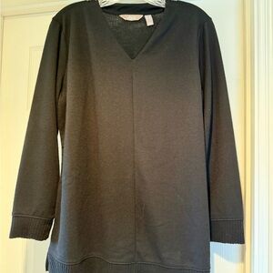 Classic Black V-Neck Sweater for Women